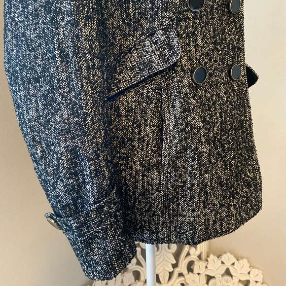 Express womens coat ploy/wool blend with gold trimmed buttons size small - Picture 11 of 14